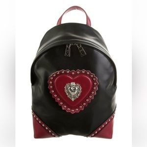 Moschino studded leather vintage backpack